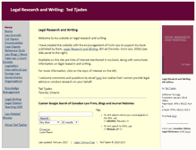 Tablet Screenshot of legalresearchandwriting.ca